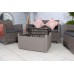 Faro 4 Seater Conversation Set - Taupe Grey